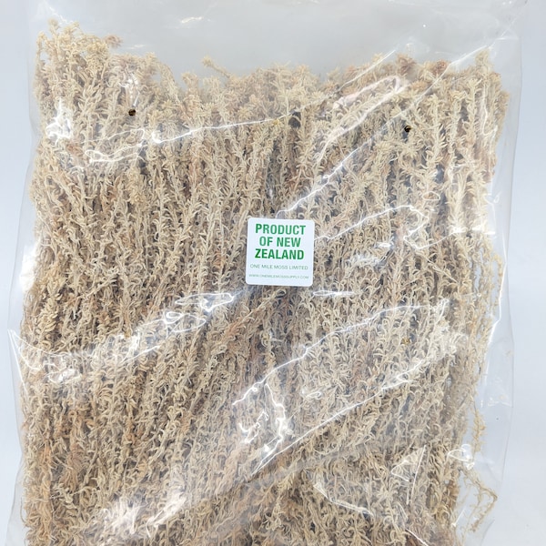 One Mile Moss Premium 100g Strand 40 New Zealand Sphagnum Moss - 40-50cm strands