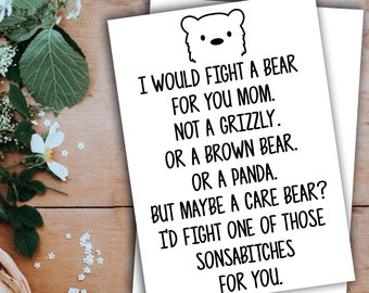 Mom Greeting Card Handmade Blank Funny Gifts For Birthday Best Present Idea Ever Mothers Day Gift From Daughter Son T-47S