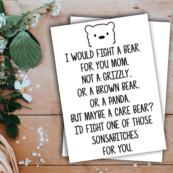 Mom Greeting Card Handmade Blank Funny Gifts For Birthday Best Present Idea Ever Mothers Day Gift From Daughter Son T-47S