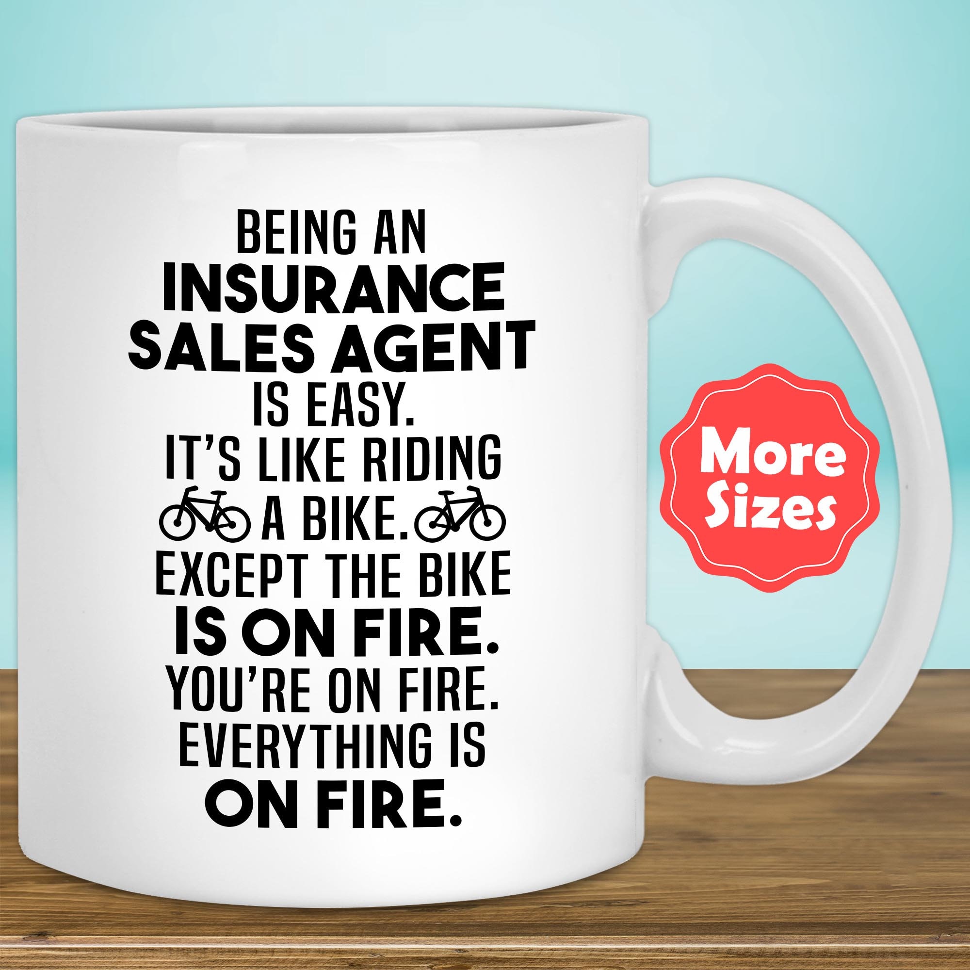 Insurance Sales Agent Mug Coffee Cup Funny Gifts For Women