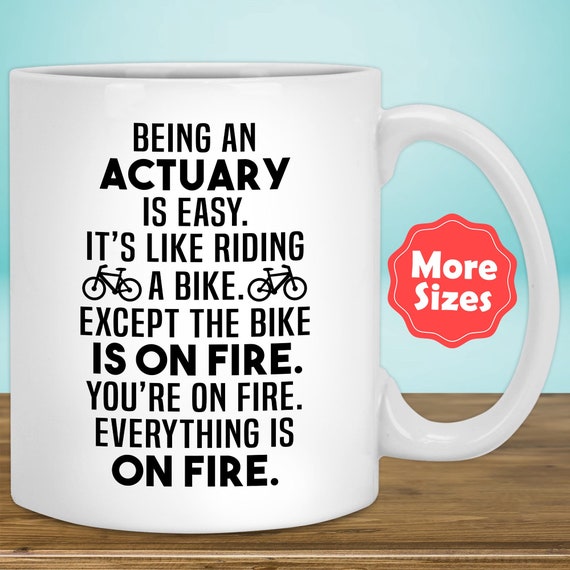 Actuary Mug Coffee Cup Funny Gifts for Women Men Her Him 