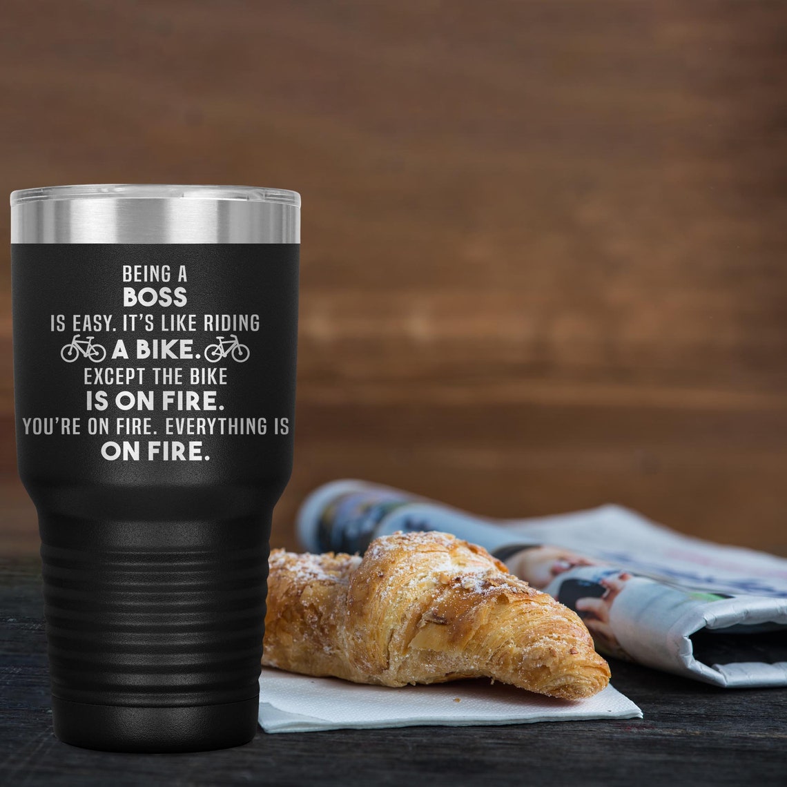 Boss Tumbler Travel Mug Coffee Cup Funny Gifts For Women Men Etsy