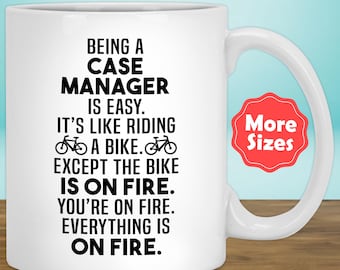 Case Manager Mug Coffee Cup Funny Gifts For Women Men Her Him Case Management Birthday Present D-47X