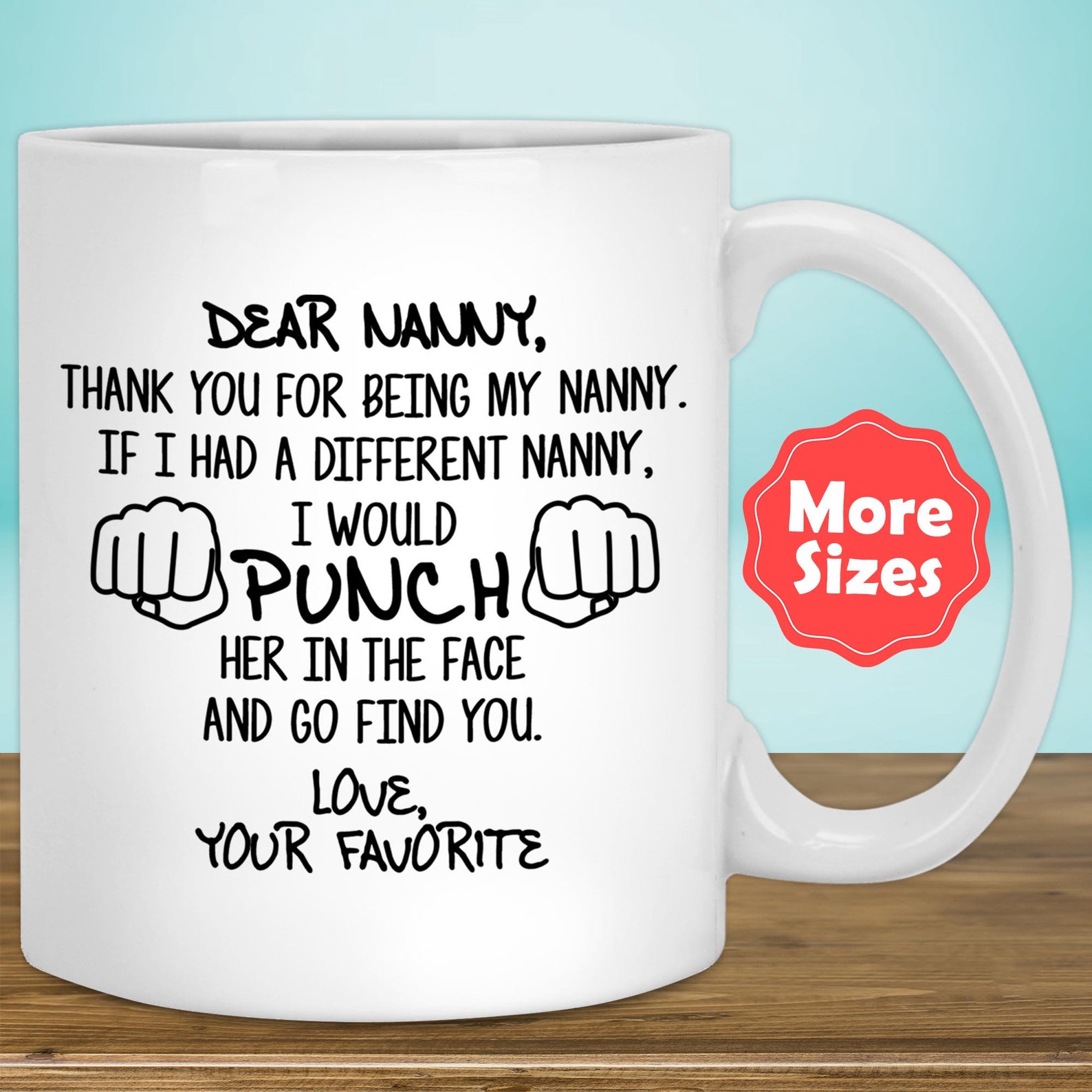 Funny Nanny Gifts Funny Nanny Mug Nanny Coffee Cup Gift for Etsy