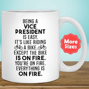 Vice President Mug Coffee Cup Funny Gifts For Women Men Her Him Best VP Appreciation Birthday Present N-44J