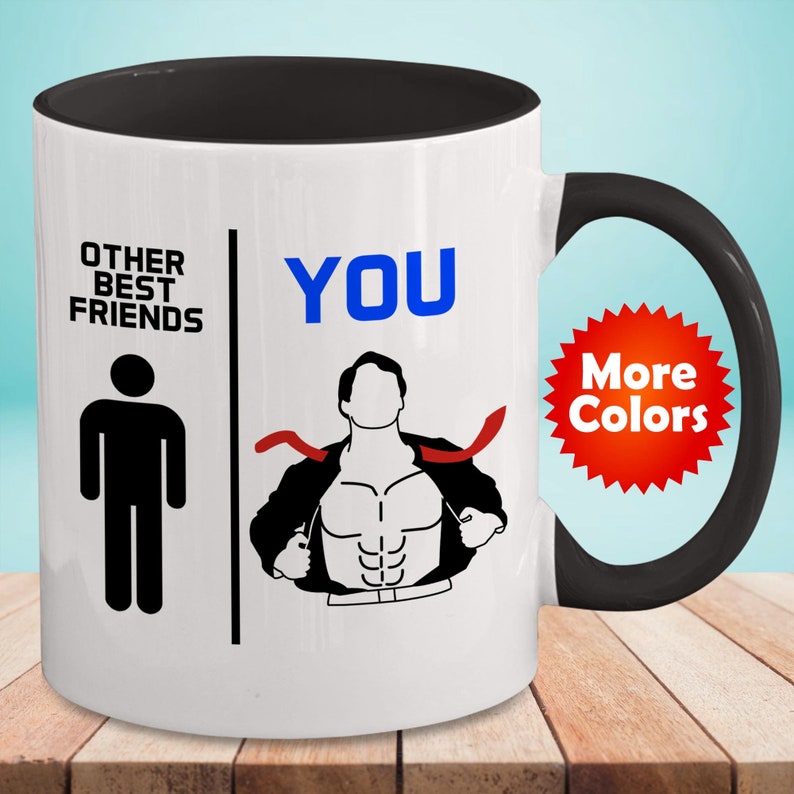 Best Friend Mug Coffee Cup Funny Gifts For Men Him Male Guy Etsy
