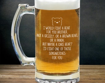 12oz Beer Mug Stein Glass The Best Brothers Get Promoted To Uncle 12oz Beer Mug Stein Glass The Best Brothers Get Promoted To Uncle