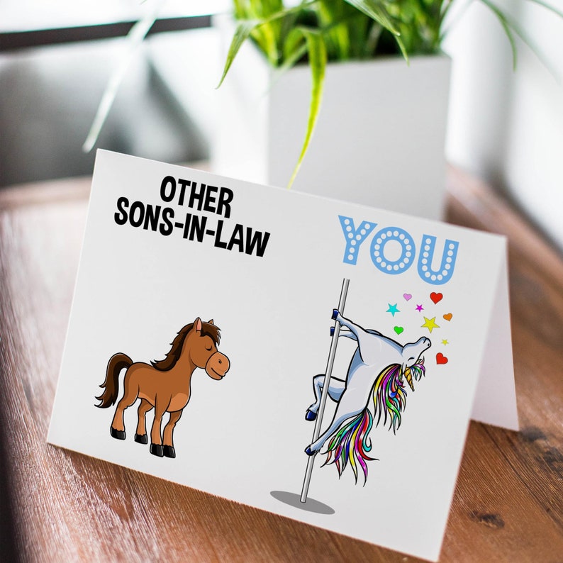 son in law printable greeting card funny gifts for birthday etsy