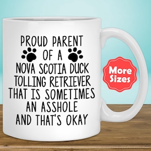 Funny Nova Scotia Duck Tolling Retriever Gifts Toller Mug Coffee Cup Dog Mom Dad Owner Lover Mama Birthday Present Idea R-61Q