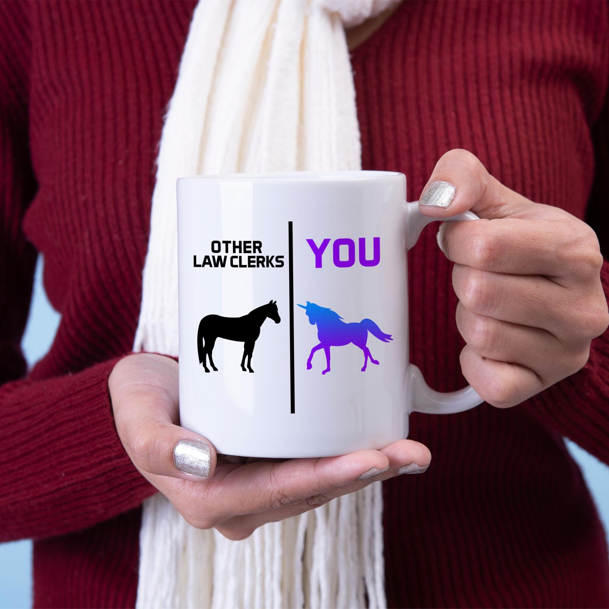 Funny Law Clerk Gift For Women Men Her Him Law Clerk Mug Etsy