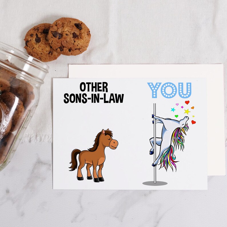 son in law printable greeting card funny gifts for birthday etsy