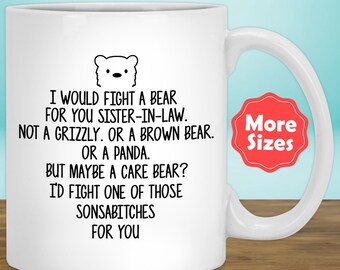 Funny Sister In Law Gift For Sister In Law Mug Coffee Cup, Sister In Law Gift Idea, Sister In Law Birthday, Best Sister-in-law Present U-98B