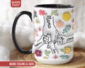 Mom Mug, Mama Mug, Personalized Mom Cup, Custom Mama Cup, Mom Gifts with Kids Names, Mommy Birthday Mothers Day Gifts from Children Q-35L