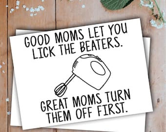 Mom Greeting Card Handmade Blank Funny Gifts For Birthday Best Present Idea Ever Mothers Day Gift From Daughter Son R-68U