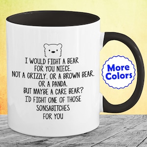 Niece Mug Coffee Cup Funny Gifts For Birthday Best Present Idea Ever Gift From Aunt, Gift From Uncle H-65L