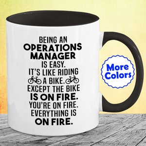 Operations Manager Mug Coffee Cup Funny Gifts For Women Men Her Him Best Appreciation Birthday Present D-79J