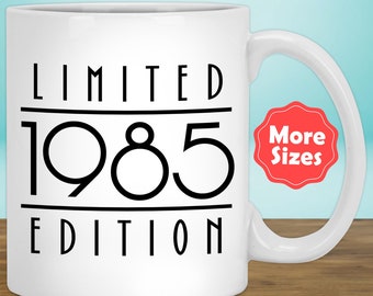 39. Geburtstag Becher Kaffeetasse 39 Neununddreißig Neunten 1985 Lustiges Geschenk für Frauen Männer Sie Ihn Mann Frau weiblich männlich Bday Ideen Geschenk P-26Y