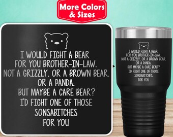 Funny Brother In Law Gifts For Brother In Law Tumbler Travel Mug Cup, Brother In Law Gift Idea, Best Brother-in-law Birthday Present L-46P