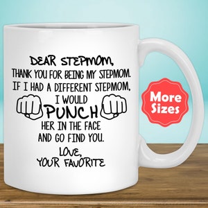 Funny Stepmom Gifts, Stepmom Mug Coffee Cup, Gift For Stepmom Gift Idea, Stepmom Birthday, Best Stepmom Ever, Step Mom Gift Present J-67Z