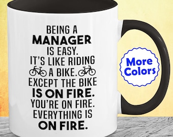 Taza de café para gerente, regalo divertido para mujeres, hombres, ella, él, el mejor agradecimiento, despedida, marcha, gracias, B-66W