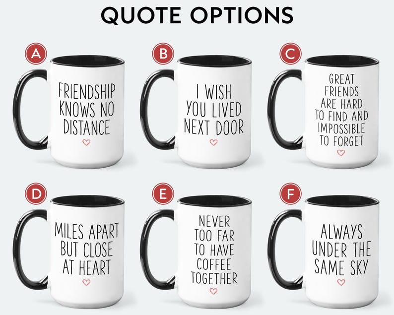 AviiGifts Long Distance Friend Mug - Thumbnail 3