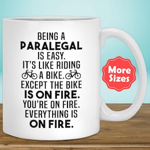 Paralegal Becher Kaffeetasse Lustige Geschenke für Frauen Männer Sie ihn am besten Geburtstag Abschlussfeier Danke Geschenk D-40Q