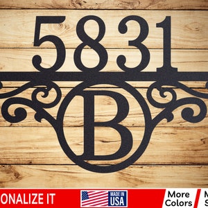 Address Number for House Number for Outside Plaque Personalized, Metal Address Sign for House, Custom Address Plaque House Number Sign P-57Z