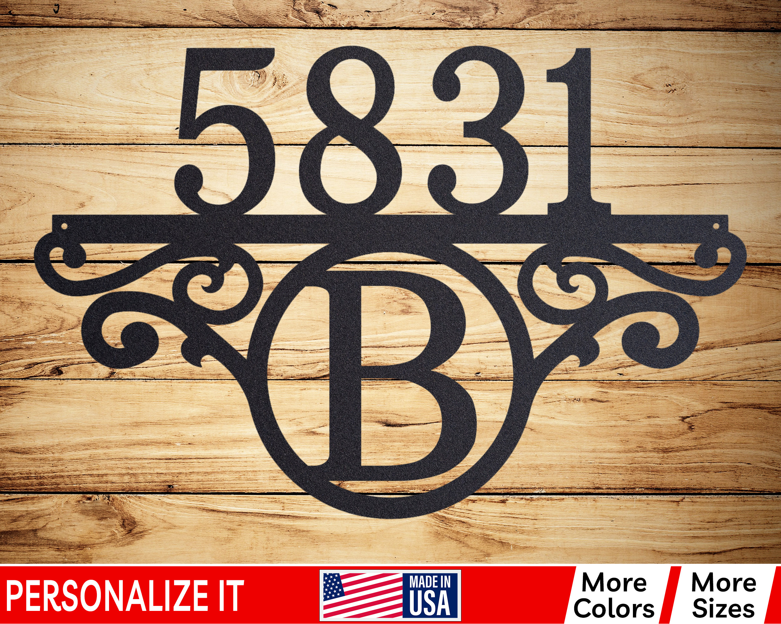 Número de dirección para número de casa para placa exterior personalizada, letrero de dirección de metal para casa, placa de dirección personalizada, letrero de número de casa P-57Z