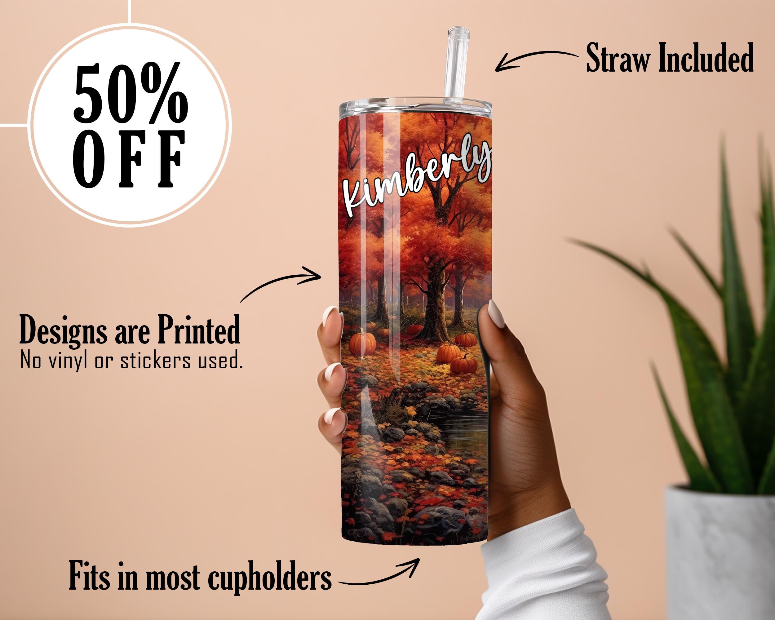 Fall Cup Designa Personalized Fall Tumbler, Custom Fall Cup, Pumpkin Tumbler, Autumn ...