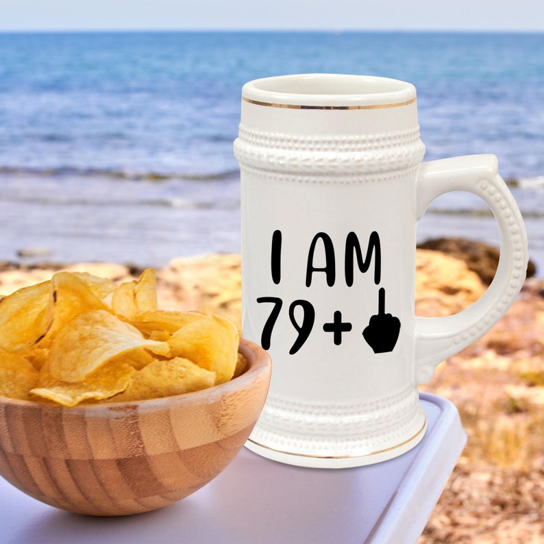80th Birthday Beer Stein Mug Glass Cup 80 Eighty Eightieth 1941 Funny Gift For Men Him Dad Grandpa Male Uncle Guy Bday Ideas Present W-78H