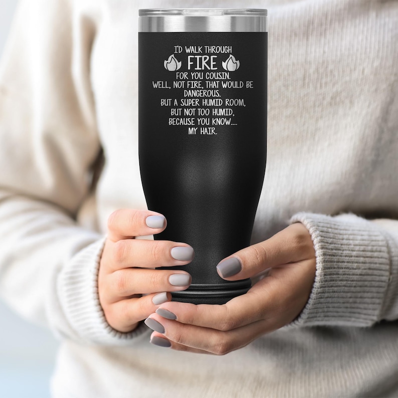 Cousin Pilsner Tumbler Beer Glass Travel Mug Cup Best Cousin Birthday Gift Idea X-95D Funny Cousin Gifts For Cousin Women Men Her Him