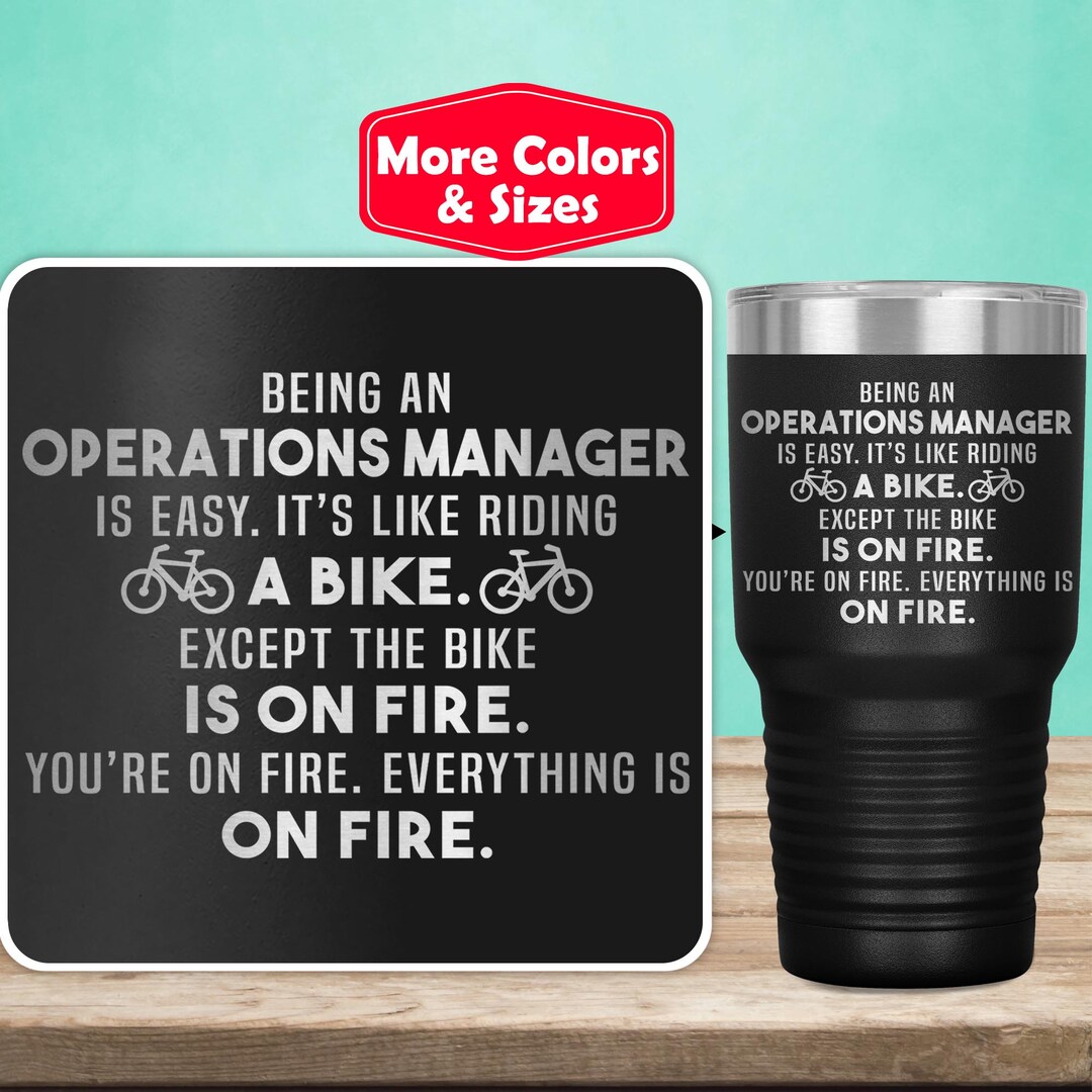 Operations Manager Tumbler Travel Mug Coffee Cup Funny Gifts for Women ...