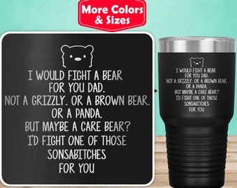 Funny Dad Gifts For Dad Tumbler Travel Mug Cup, Dad Gift Idea, Dad Birthday, Best Dad Ever, Dad Gift From Daughter, Dad Gift From Son F-30T