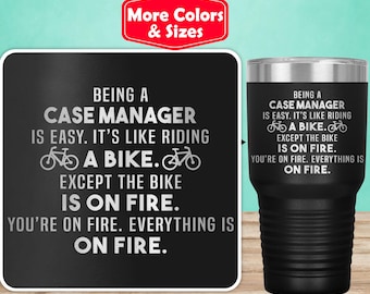Case Manager Tumbler Travel Mug Coffee Cup Funny Gifts For Women Men Her Him Case Management Birthday Present O-10J