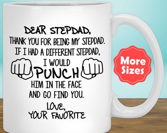 Funny Stepdad Gift For Stepdad Mug Coffee Cup, Stepdad Gift Idea, Stepdad Birthday, Best Stepdad Ever, Stepdad Present, Step Dad Gift V-98A