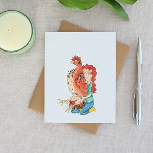 Carte de voeux pour les amateurs de poulet // Carte pour amateur de poulet image 1