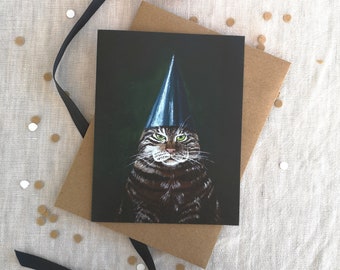 Happy Birthday Cat Card // Grumpy Cat Birthday Card // Cat Lover Card