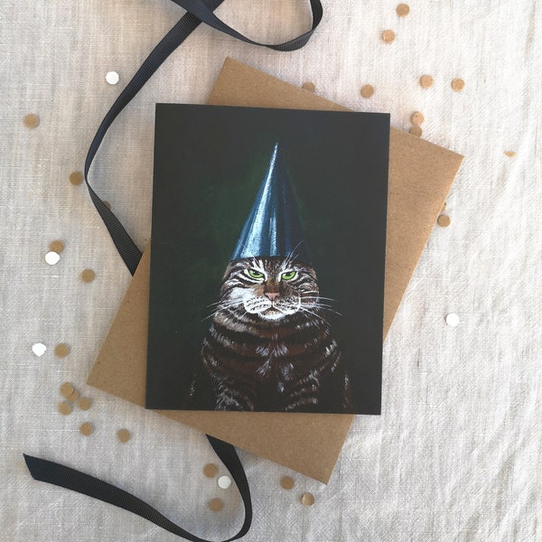 Happy Birthday Cat Card // Grumpy Cat Birthday Card // Cat Lover Card