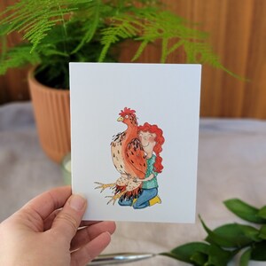 Carte de voeux pour les amateurs de poulet // Carte pour amateur de poulet image 3