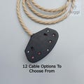 Vintage Style Twisted Fabric Cable Extension Lead - Black or White Trailing Socket - 1-way 2-way - 13a