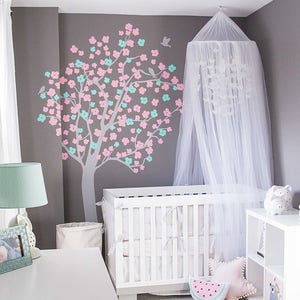 Kids Bed Canopy – Baby Crib Canopy, Tulle Nursery Tent, Hanging Canopy for Girls or Boys | Baby Dreamy Nursery & Playroom Decor