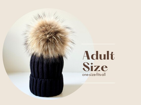 Bonnet Tricoté Avec Pompon - Unisexe, Doublure Polaire, Taille Unique (48-58cm), Fabriqué En Pologne