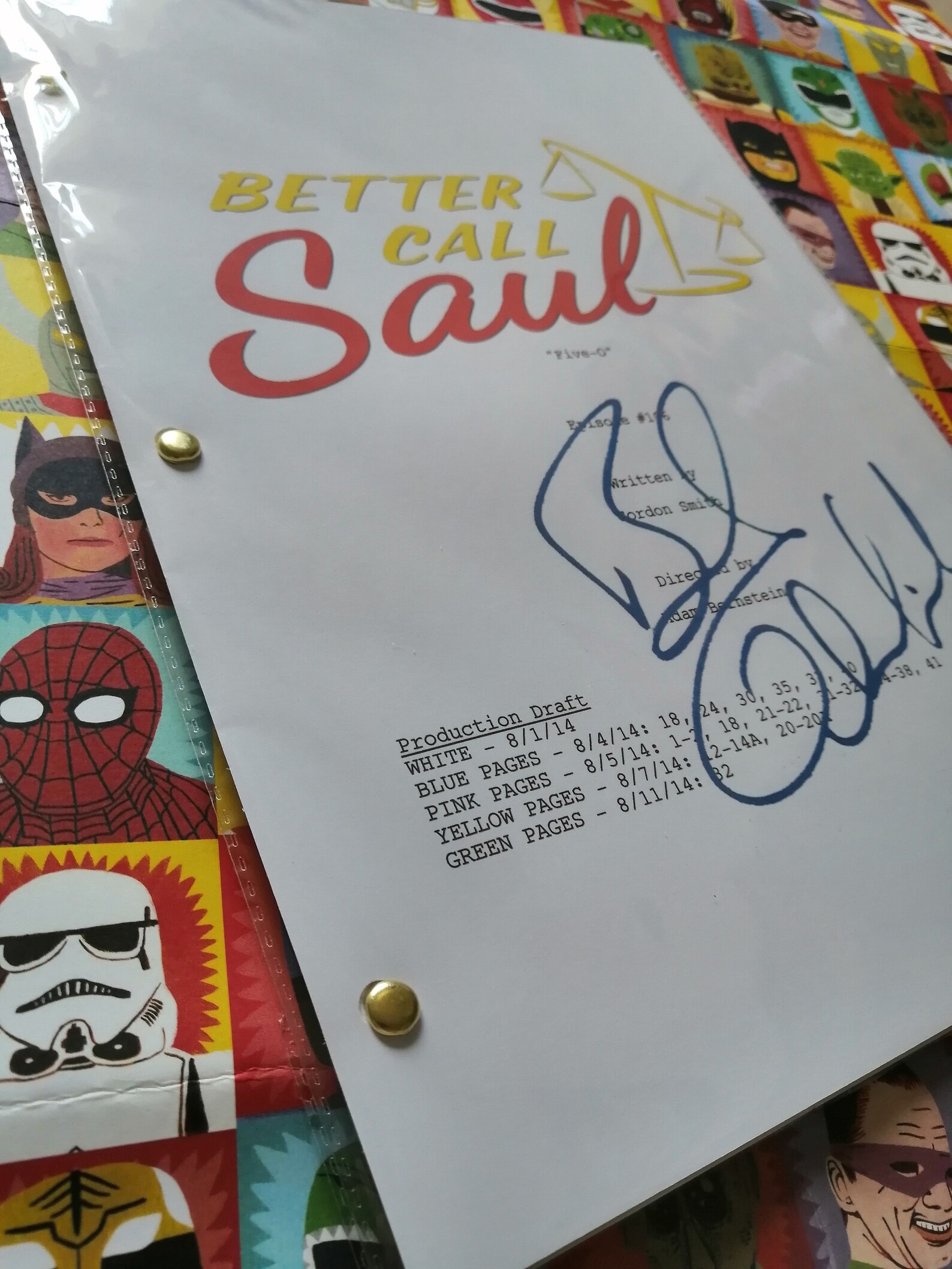 Better Call Saul Pilot Episode Script with Signatures / | Etsy