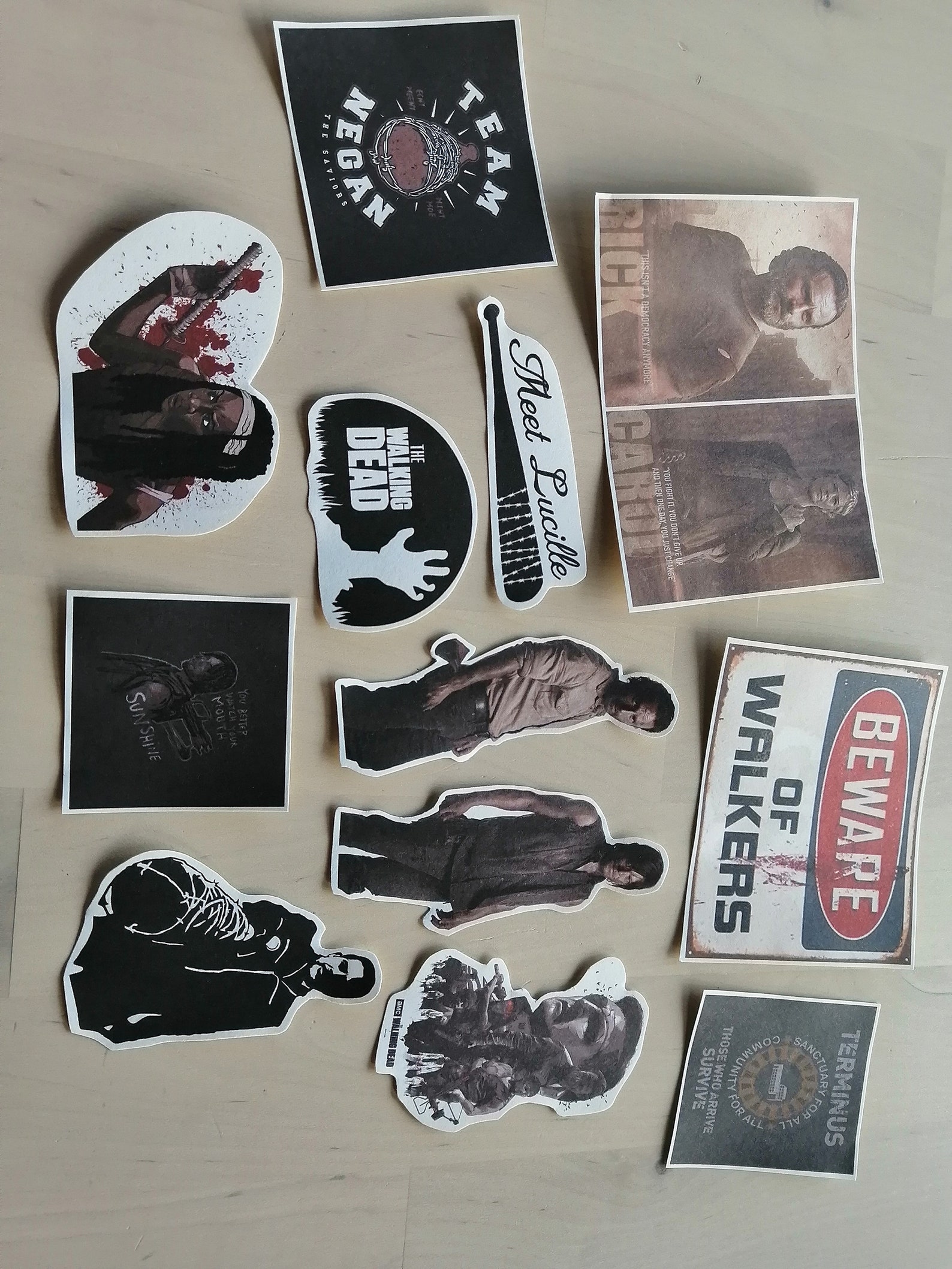 The Walking Dead Sticker Pack Unique Gift Christmas Xmas Etsy