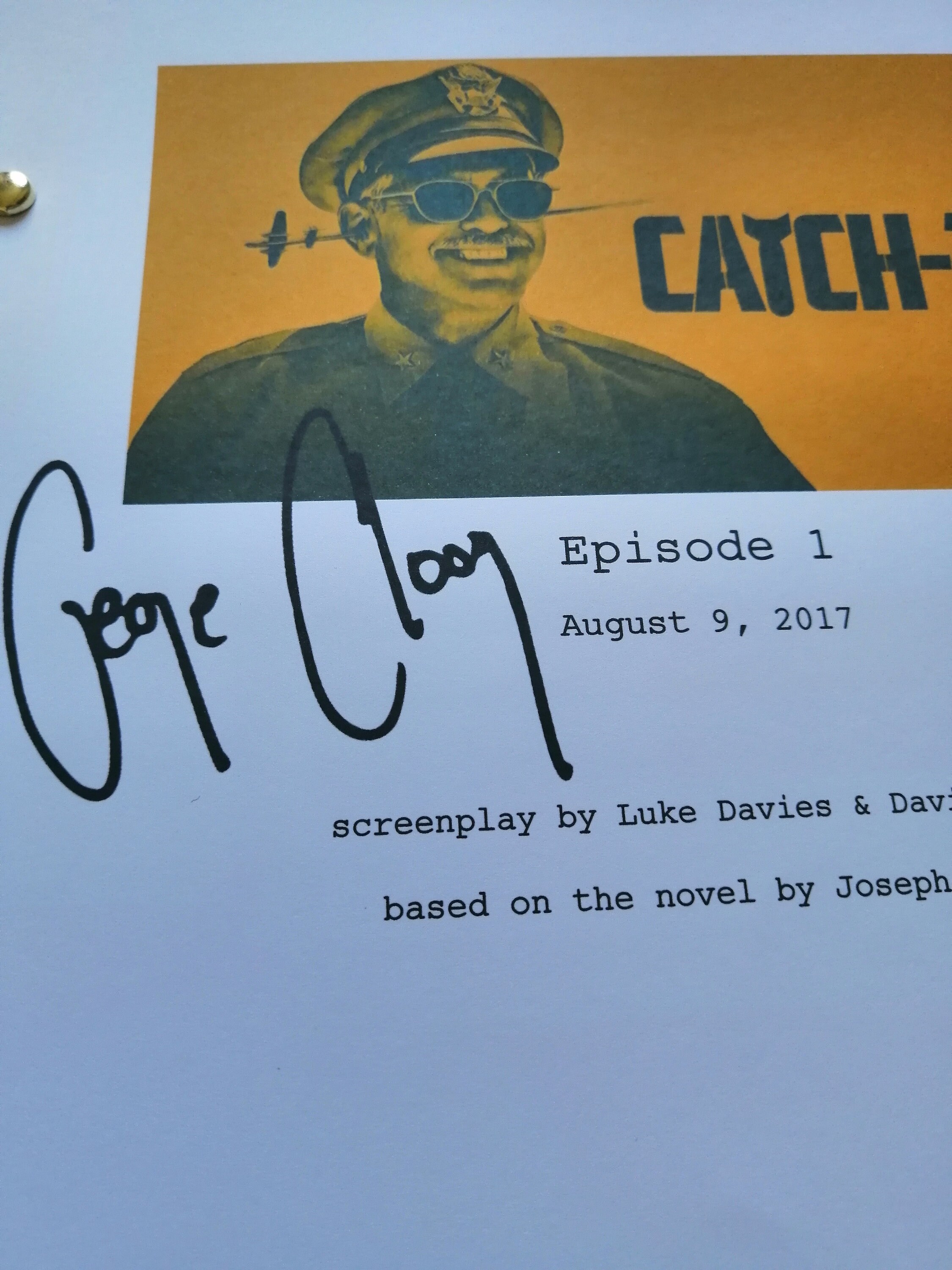 Catch 22 Pilot Episode Script With Signatures Autographs Etsy