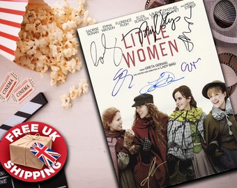 Little Women (2019) Script, Screenplay with Signatures, Autograph Reprint Unique Gift Christmas Valentines Birthday Present
