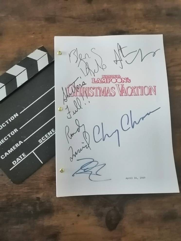 National Lampoon's Christmas Vacation Script Screenplay Etsy UK