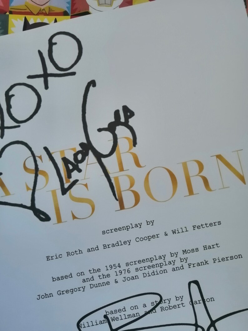 A Star is Born 2018 Script Screenplay with Signatures | Etsy