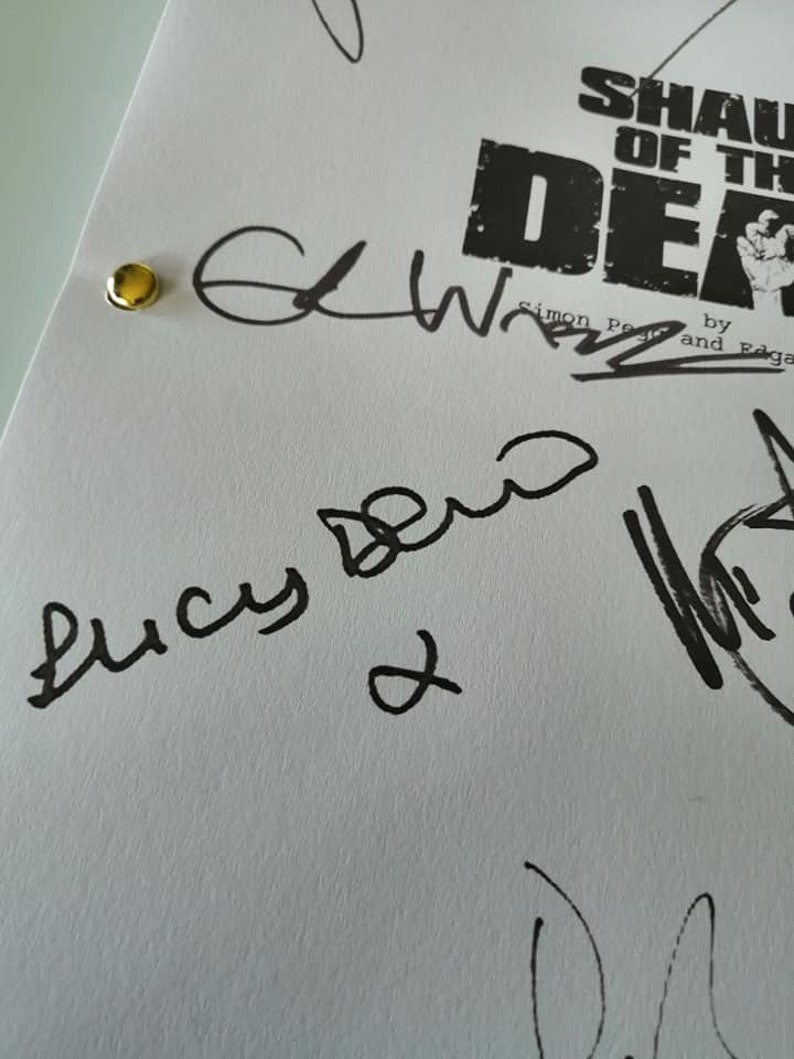 Shaun of the Dead Script with Signatures / Autographs Reprint Etsy