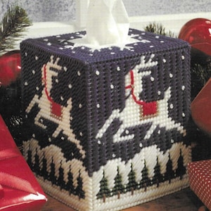 Christmas Reindeer plastic canvas pattern PDF